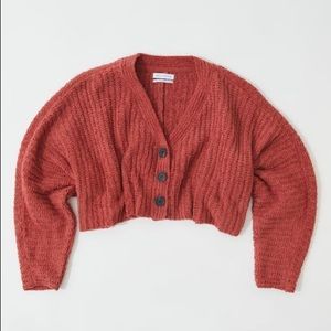 red urban outfitters batwing cropped cardigan